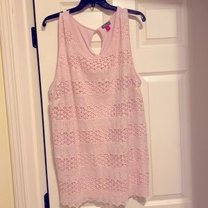 Plus Size Embroidered dressy tank top